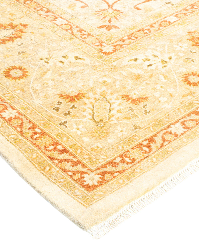 Angelina, One-of-a-Kind Hand-Knotted Area Rug Ivory, 8'2"x10'4"