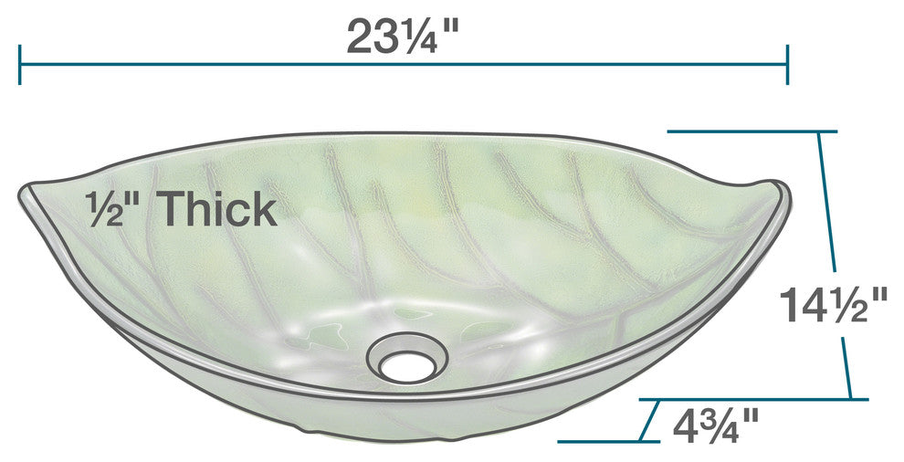 P906 Colored Glass Vessel Sink