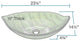 P906 Colored Glass Vessel Sink