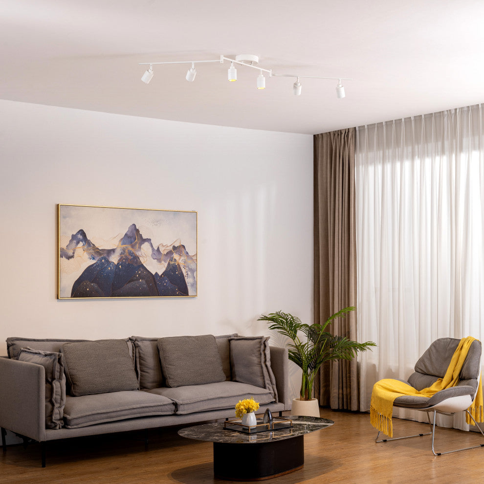 VidaLite Shura, 6 Head Swivel, White