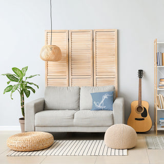 20x20" Compass Nautical Decorative Indoor Pillow, Sage