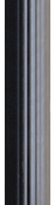 Outdoor Fluted Post, Black