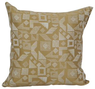 17" Jacquard Throw Pillows With Inserts, Set of 2, Nina Camel
