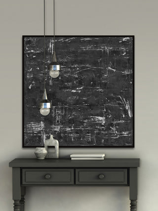 "Rapid Motion" Floater Framed Painting Print on Canvas, 48x48