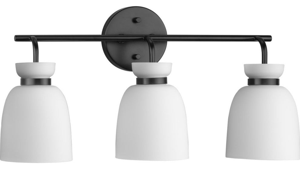 Lexie Collection Contemporary Vanity Light, Matte Black
