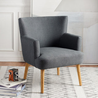 Safavieh Delfino Accent Chair, Dark Grey