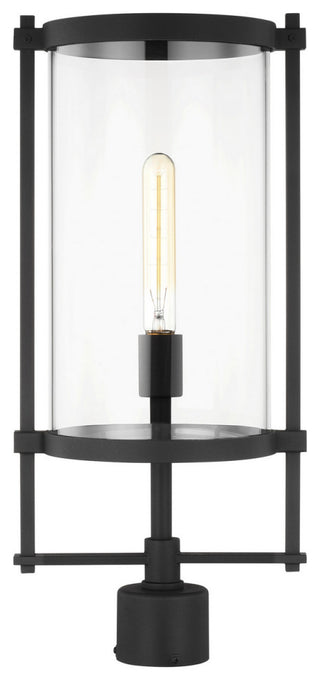 Eastham 1-Light Outdoor Post Lantern, Textured Black