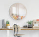 Valenti Round Framed Mirror, White 18 Diameter
