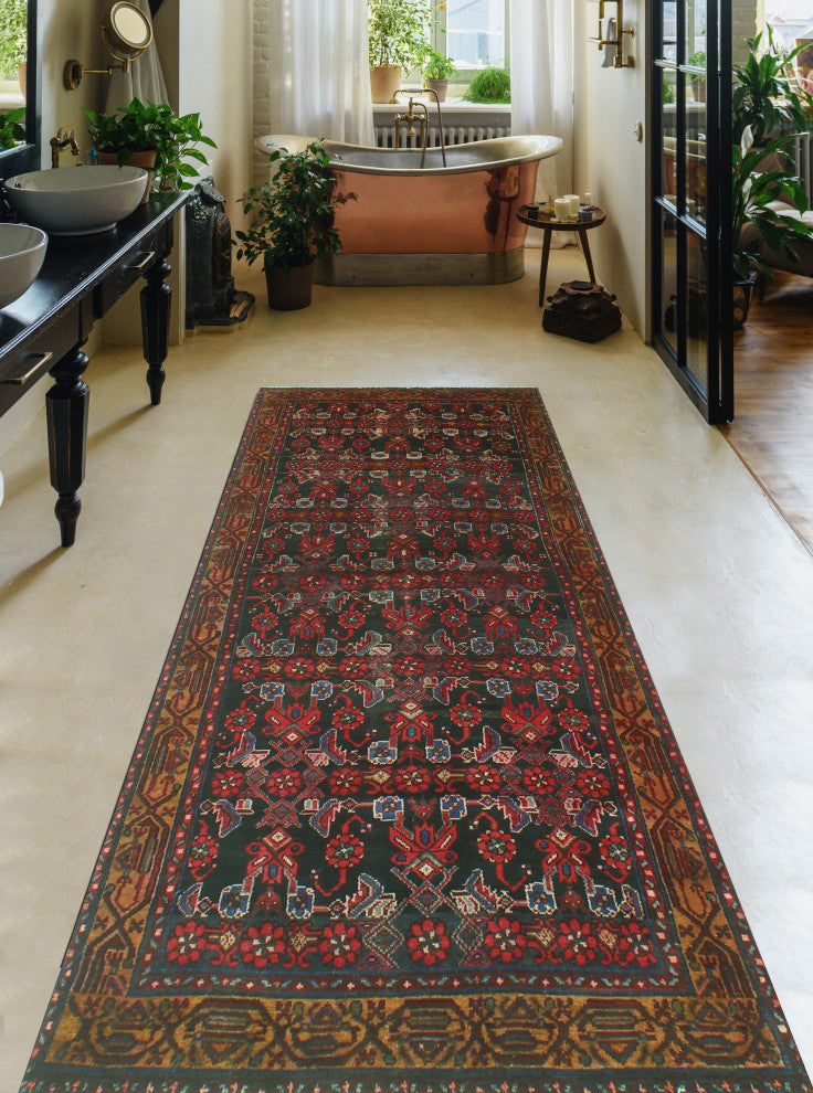 Semi-Antique Tabatha Black Runner