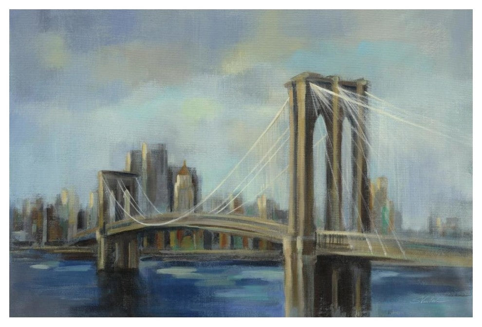 "Brooklyn Bridge" Digital Paper Print by Silvia Vassileva, 50"x34"