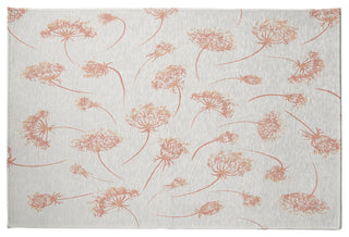 Wishing Flowers Rug, Orange, 5'x7'