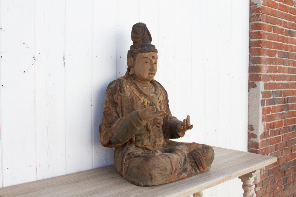 Antique Chinese Painted Buddha