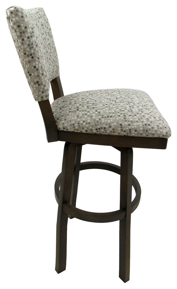Extra Tall Spectator Swivel Wood Bar Stool 34", Milan, Spring Mix