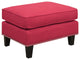 Emery Chair and Ottoman, Berry