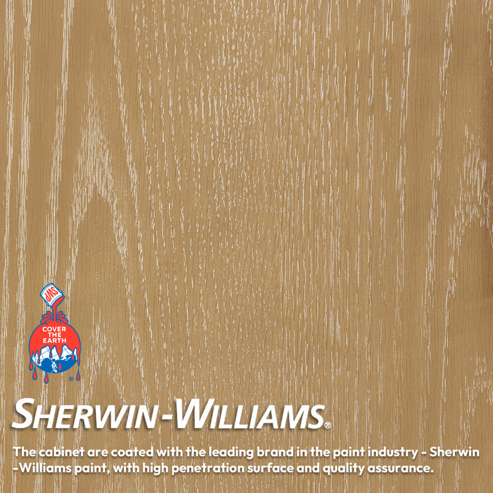 Vera Bath Vanity with Stone Top, Washed Ash Grey, 36", Single Vanity, No Mirror