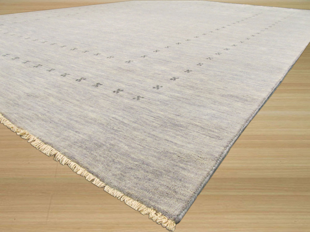 Gray Transitional Solid Lori Baft Area Rug