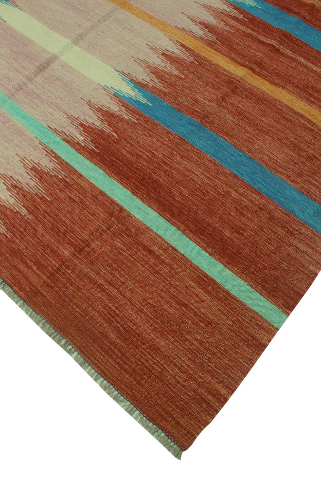 Winchester Kilim Northcly Rust/Pink Rug, 8'3x9'9
