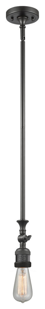 Bare Bulb 1 Light Mini Pendant, Oil Rubbed Bronze, LED