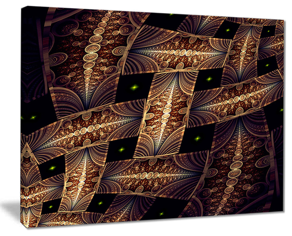 "Beautiful Metallic Braiding Pattern" Digital Wall Art, 20"x12"