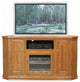 Eagle Furniture Classic Oak 56.75" Tall Corner TV Cart, Lite Oak