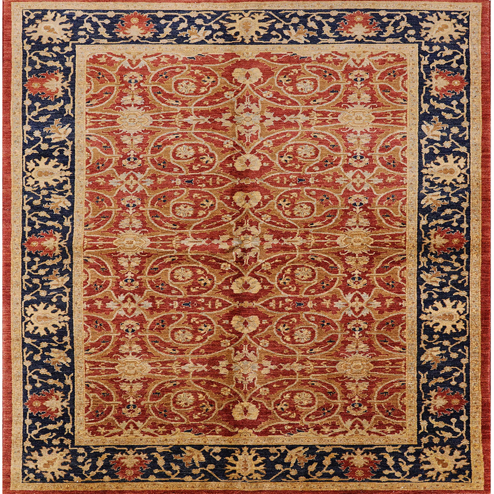 Ahgly Company Indoor Square Mid-Century Modern Area Rugs, 7' Square
