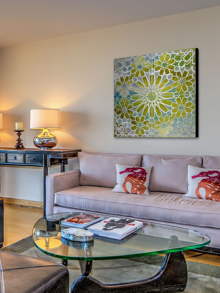"Boucles" Print on Brushed Aluminum, 32"x32"
