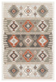 Surya Skagen SKG-2303 6'7"x9' Rug, Light Gray/Silver Gray/Terracotta/Tan/White