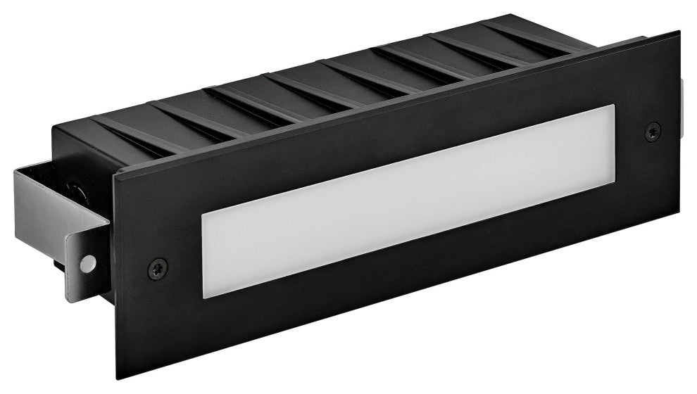 Hinkley Sparta Dash 12V Led Large Flat Brick Light, Stainless Steel Black
