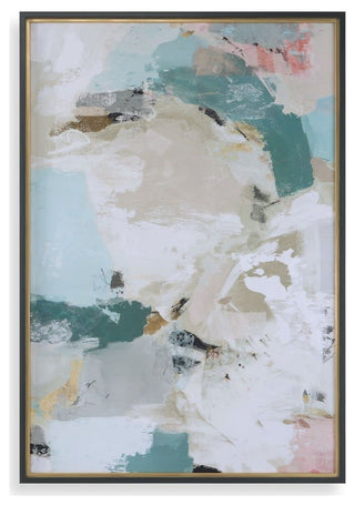 Uttermost 41470 Perfect Storm 42" x 61" Framed Abstract Painting - Multicolored