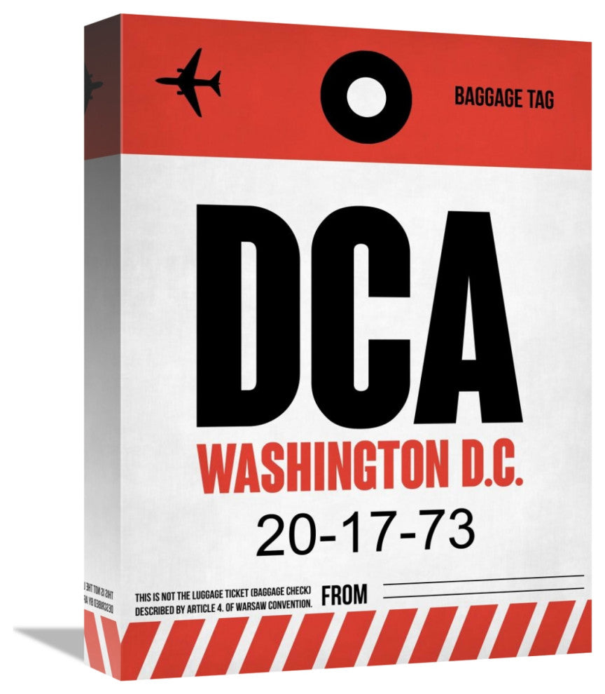 "DCA Washington Luggage Tag 1" Fine Art Print