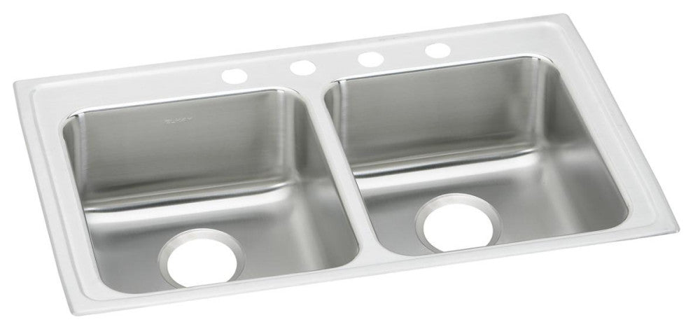 LRAD3321605 Lustertone Classic Stainless Steel 33" Double Bowl Drop-in ADA Sink