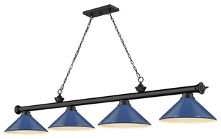 Zlite 2306-4MB-MNB 4-Light Billiard, Navy Blue