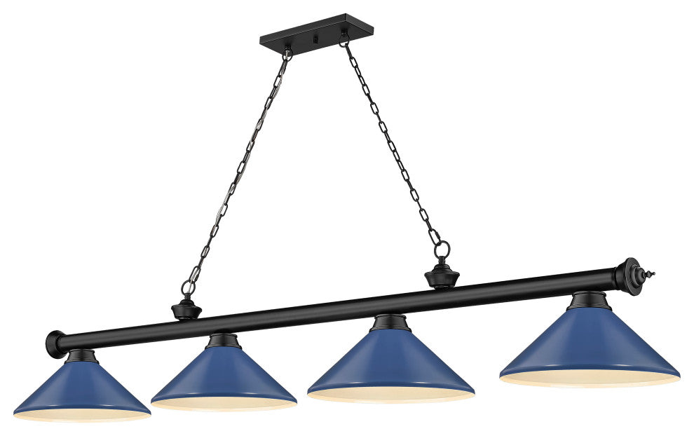 Zlite 2306-4MB-MNB 4-Light Billiard, Navy Blue