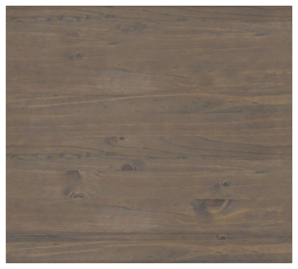 Ela SOLID WOOD End Table, Smoky Brown