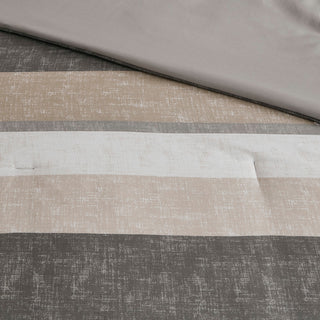 Madison Park Essentials Jaxon Stripe Comforter Set With Bed Sheets