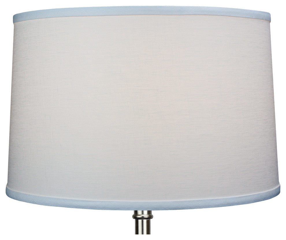 Fenchel Shades, 16"x17"x11" Spider Attachment Drum Lamp Shade, Designer Linen Of