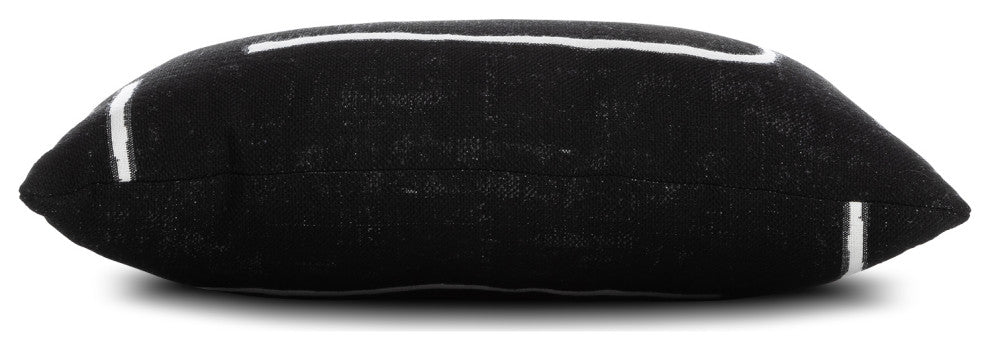 Instinct Ebony Indoor/Outdoor Performance Pillow, 12"x20"