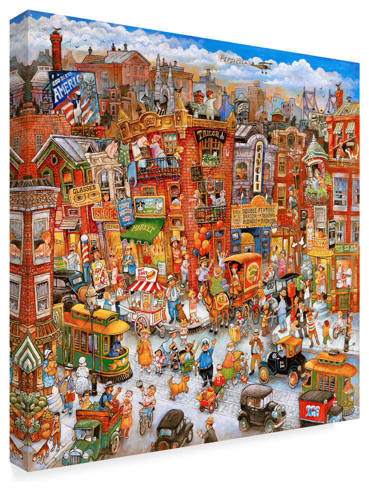 "Urban Scenes" by Bill Bell, Canvas Art
