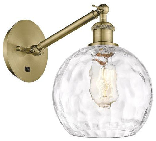 Innovations 317-1W-AB-G1215-8 1-Light Sconce, Antique Brass