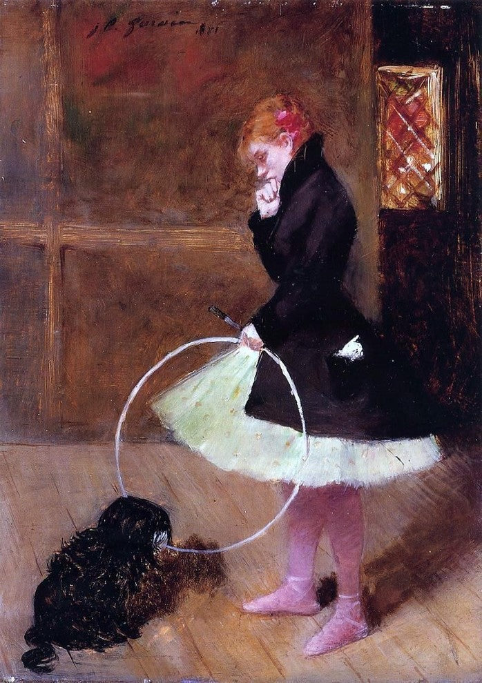 Jean-Louis Forain Dancer with a Hoop, 18"x27" Gallery Wrapped Canvas Print