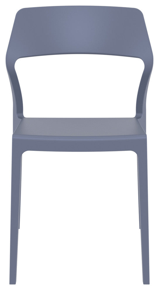 Snow Dining Chair, Dark Gray, Set of 2