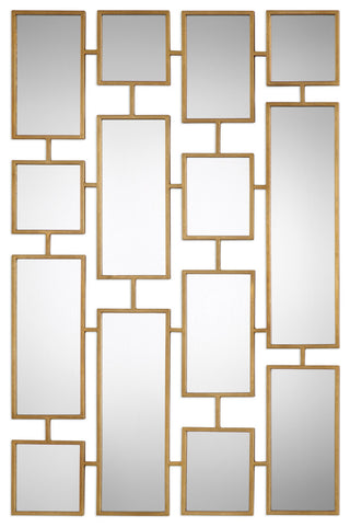 Uttermost Kennon Forged Gold Rectangles Mirror