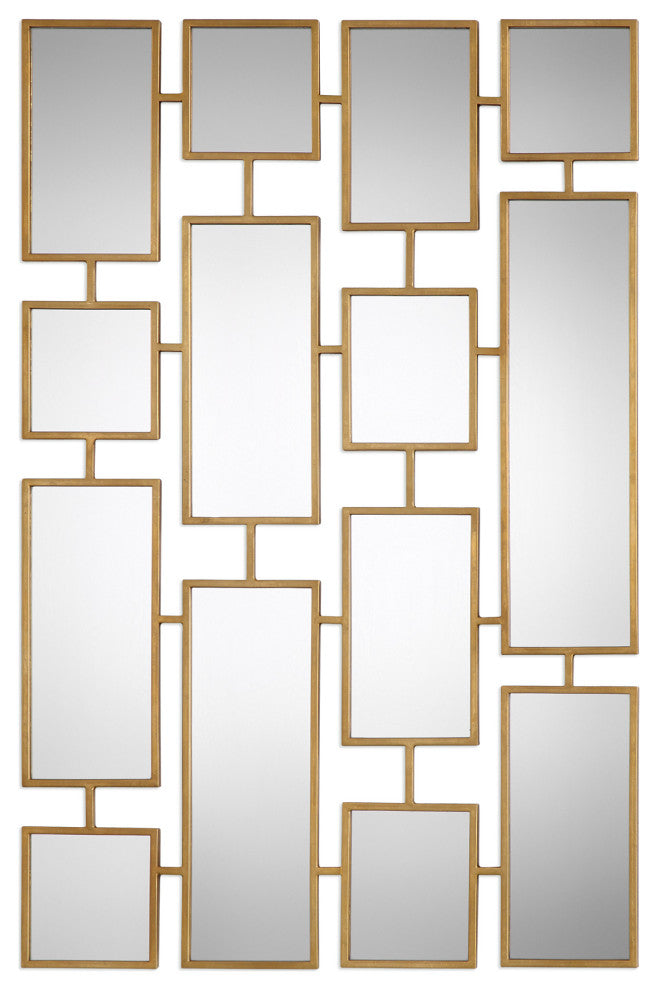 Uttermost Kennon Forged Gold Rectangles Mirror