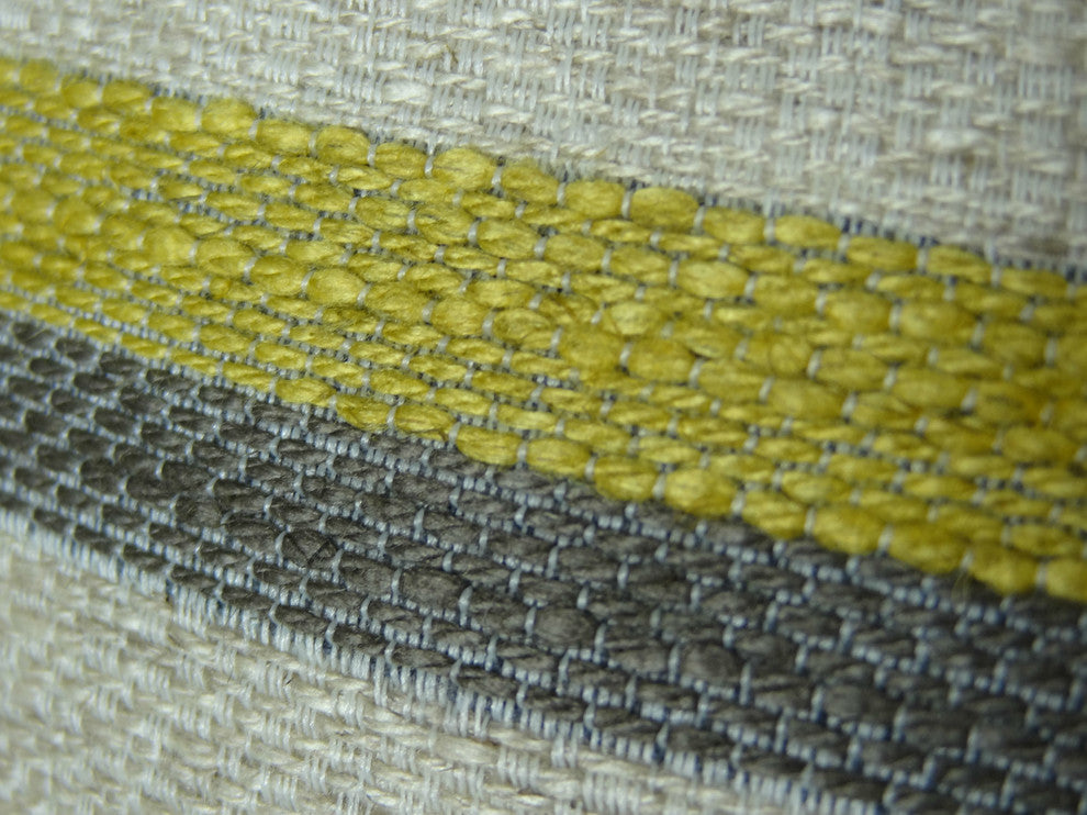 Olive and Fig Gray Citrine and Ivory Handmade Luxury Pillow, 20"x30" Queen