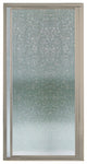 Sterling Vista Pivot II Framed Pivot Shower Door, Nickel with Rain Glass Texture
