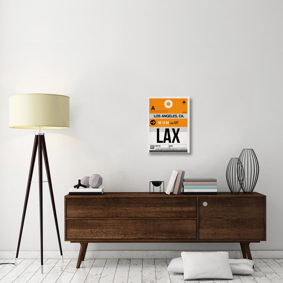 "LAX Los Angeles Luggage Tag 2" Fine Art Print