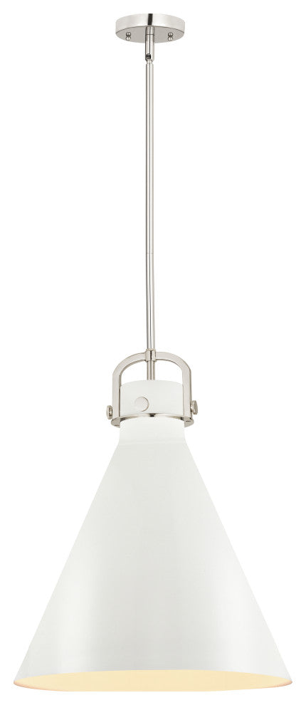 Innovations Lighting 710-1S-PN-M711-18W-LED Newton Cone 1 Light 18" Pendant