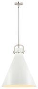 Innovations Lighting 710-1S-PN-M711-18W-LED Newton Cone 1 Light 18" Pendant