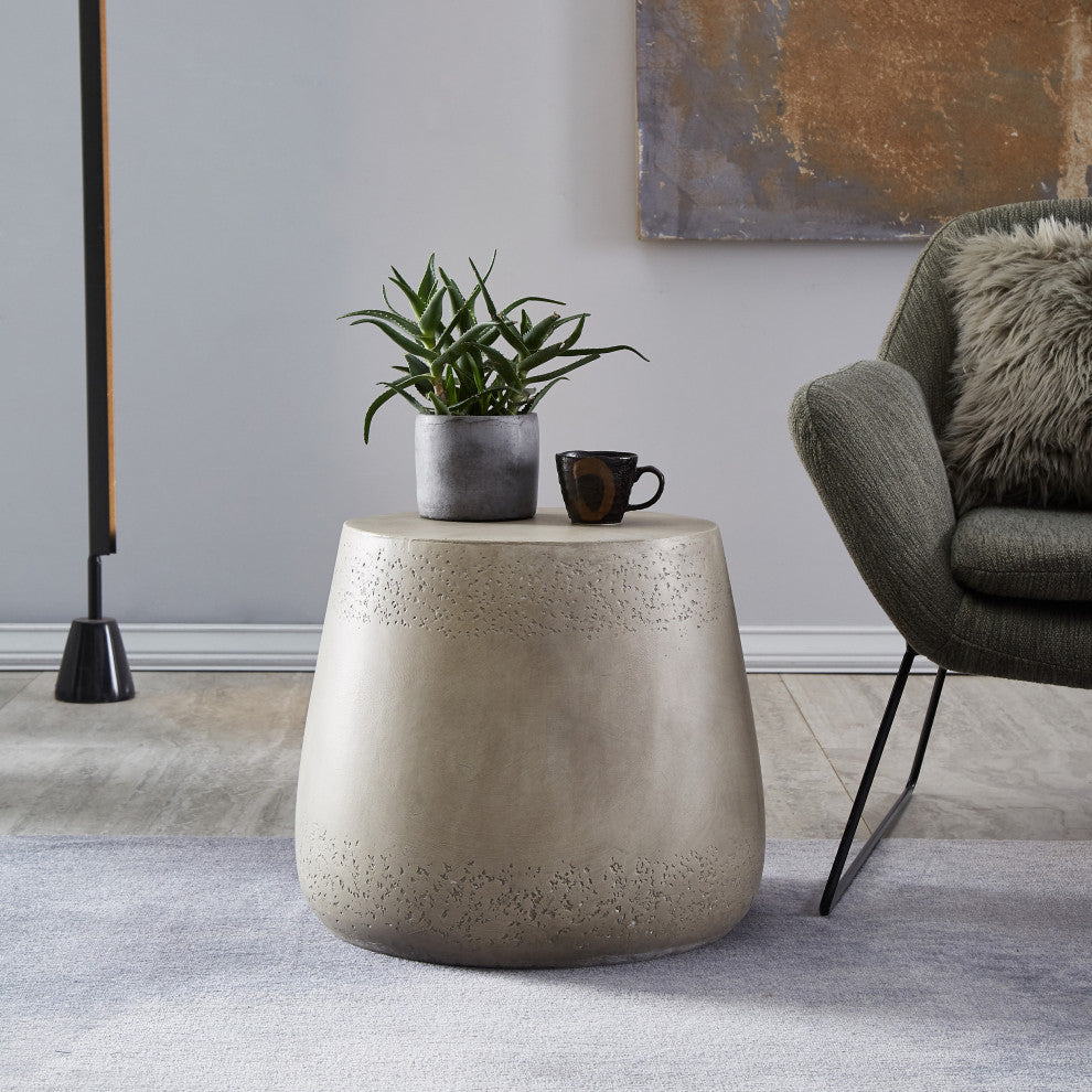 Nova Indoor Lightweight Concrete Accent Side Table