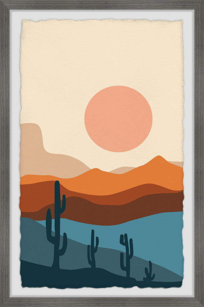 "Oasis Valley" Framed Painting Print, 24x36